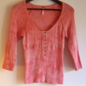 Free People Pink Top SZ -SP